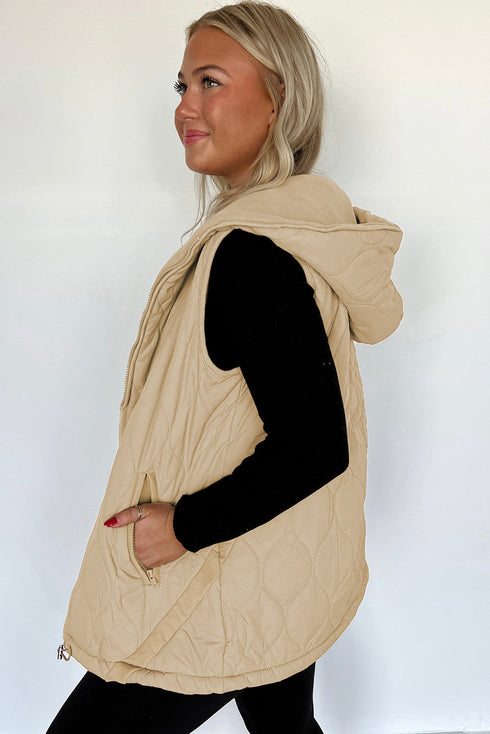 Padded Quilted Fleece Lined Casual Vests